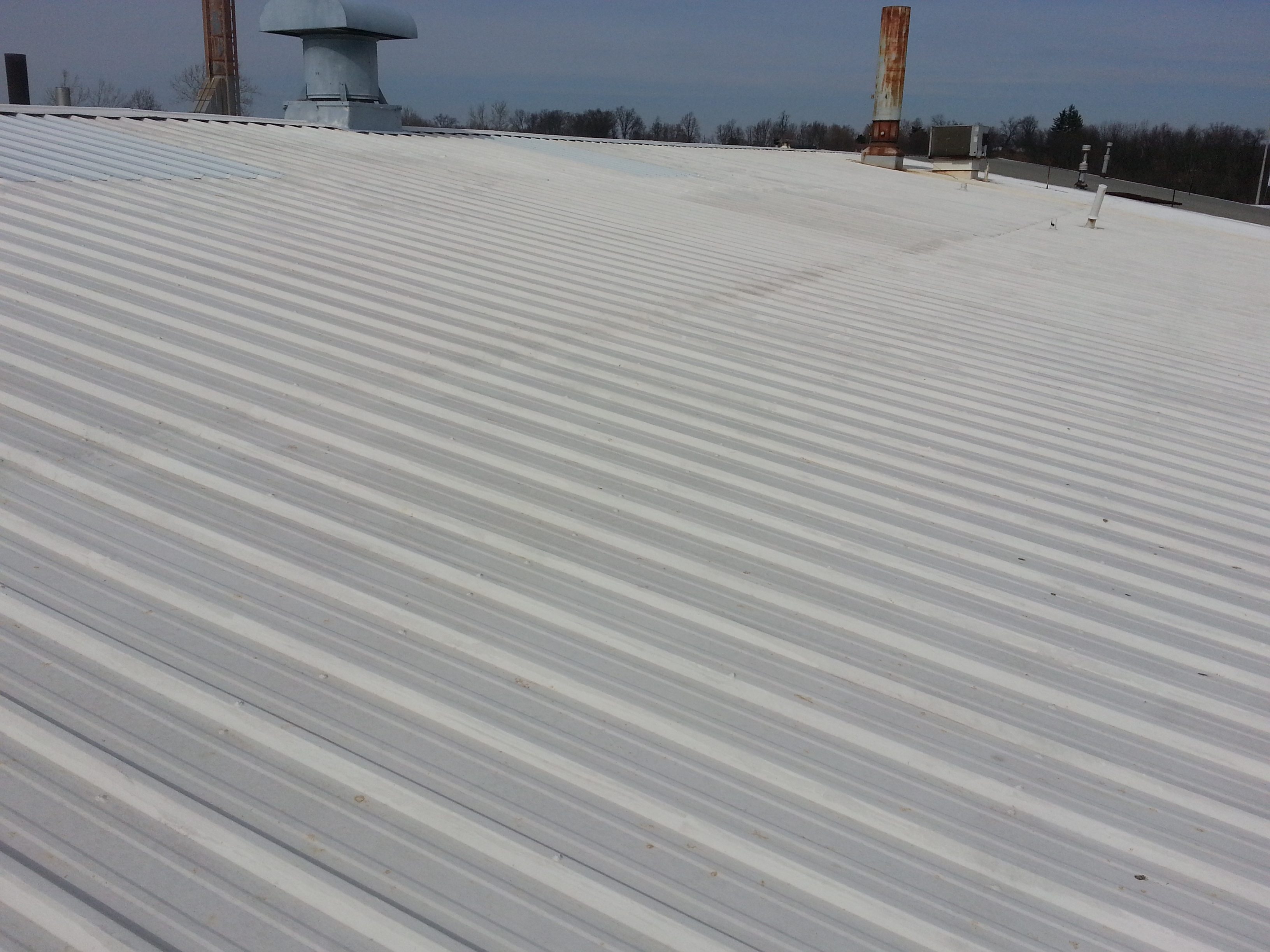 Roof coating after